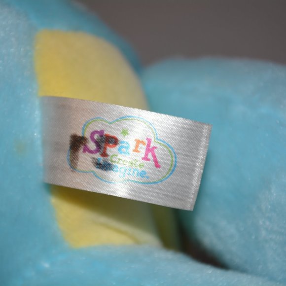 Spark Blue Flying Dragon Baby Rattle Toy Lovey - Picture 6 of 7